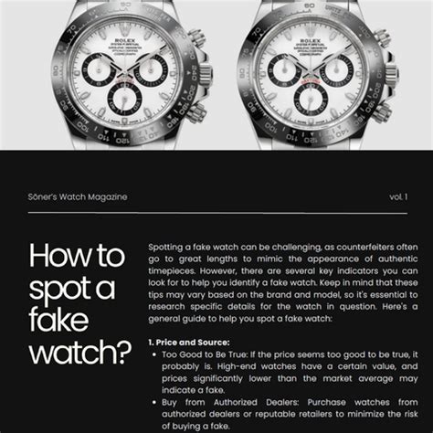 The ultimate guide to spot a fake watch 